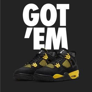 Nike Air Jordan 4 Thunder Size 8W / 6.5Y - NEW